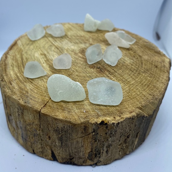 Handmade Beach Glass Studs - Picture 5 of 5